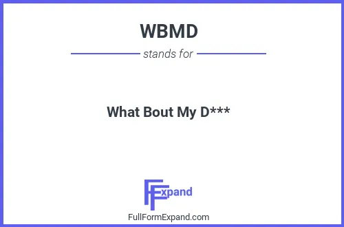 Full form of WBMD