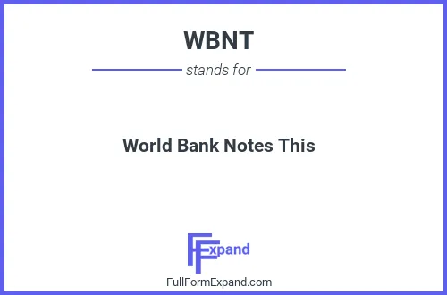 Full form of WBNT