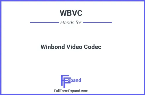 Full form of WBVC