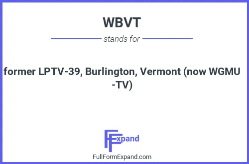 Full form of WBVT