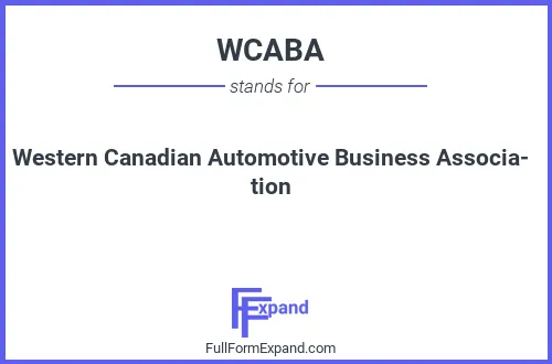 Full form of WCABA