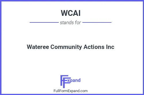 Full form of WCAI