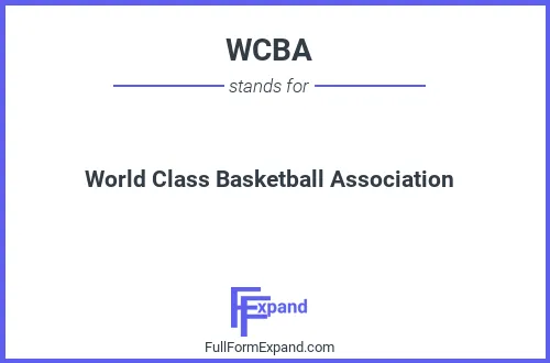 Full form of WCBA