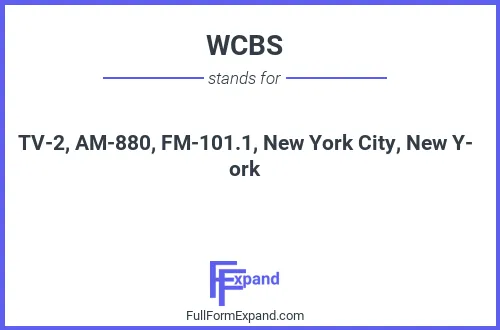 Full form of WCBS