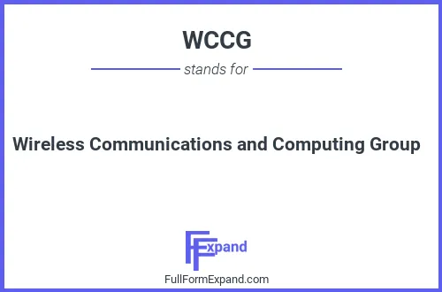 Full form of WCCG