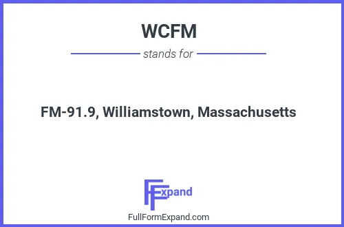 Full form of WCFM
