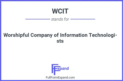 Full form of WCIT