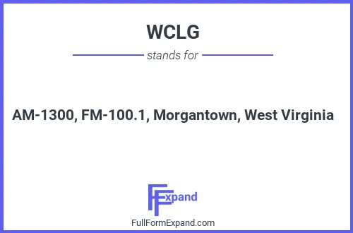 Full form of WCLG