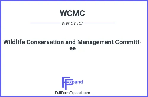 Full form of WCMC