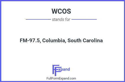 Full form of WCOS