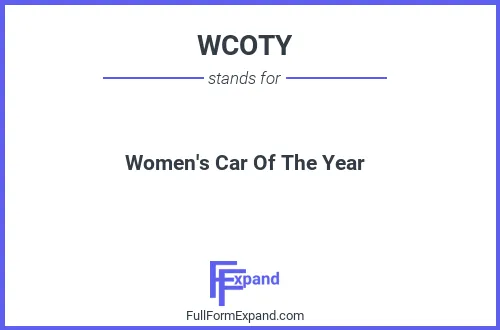 Full form of WCOTY