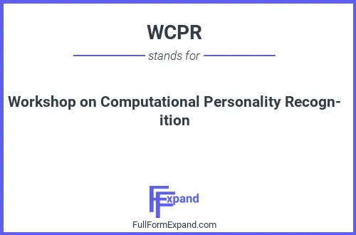 Full form of WCPR