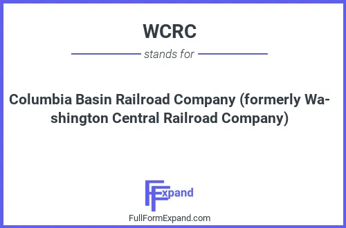 Full form of WCRC