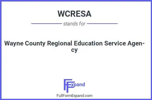 Full form of WCRESA