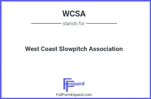 Full form of WCSA