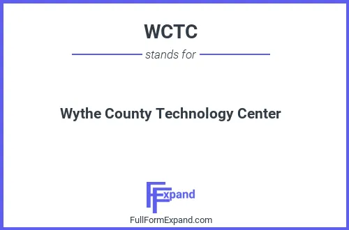 Full form of WCTC