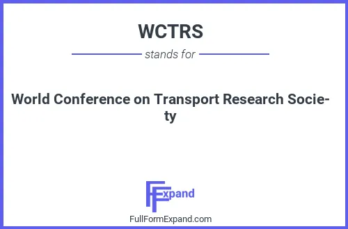 Full form of WCTRS