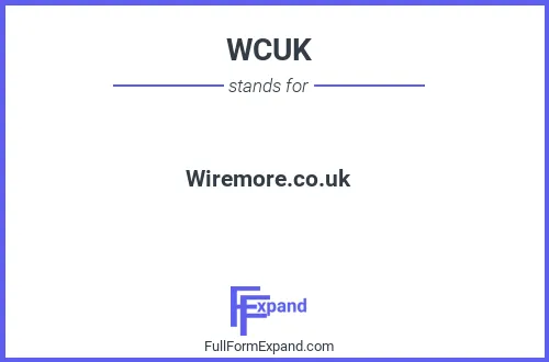 Full form of WCUK