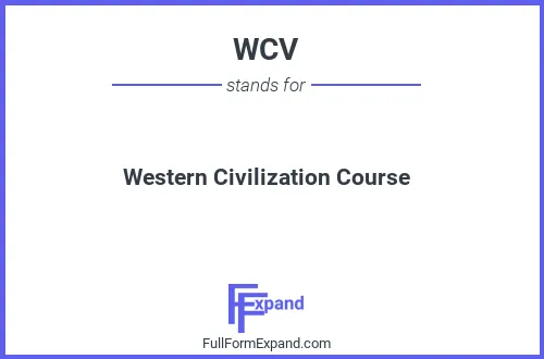 Full form of WCV