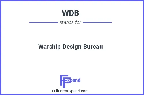 Full form of WDB