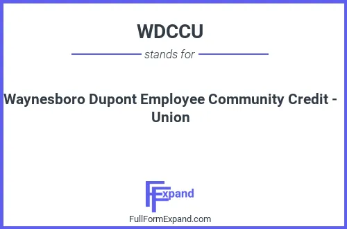 Full form of WDCCU