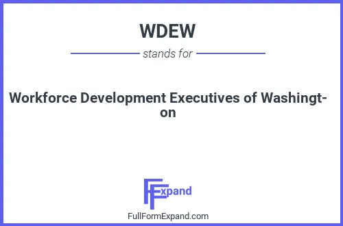 Full form of WDEW