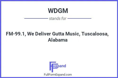 Full form of WDGM