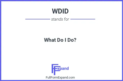 Full form of WDID