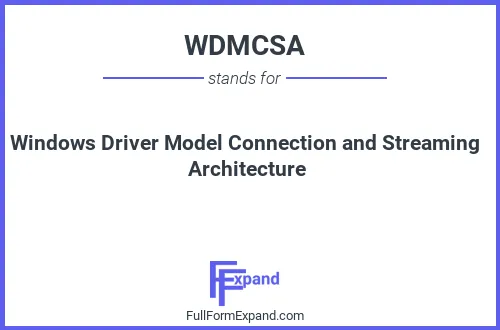 Full form of WDMCSA