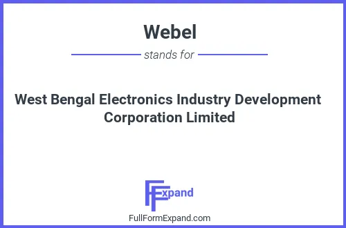 Full form of Webel