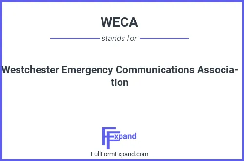 Full form of WECA