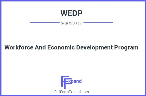 Full form of WEDP