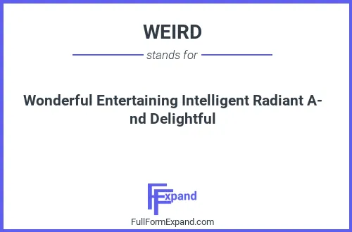 Full form of WEIRD