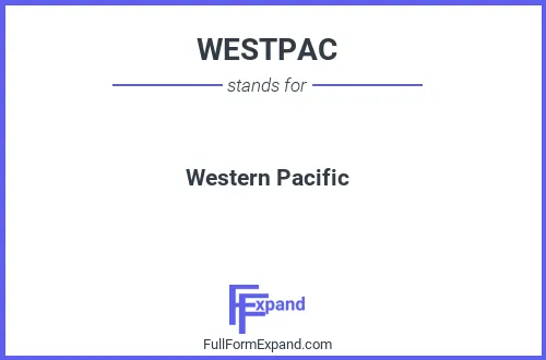Full form of WESTPAC