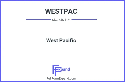 Full form of WESTPAC