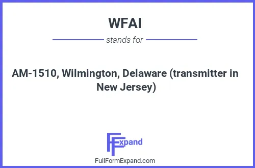 Full form of WFAI