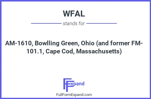 Full form of WFAL