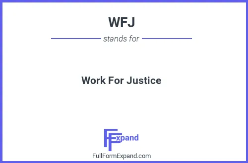 Full form of WFJ