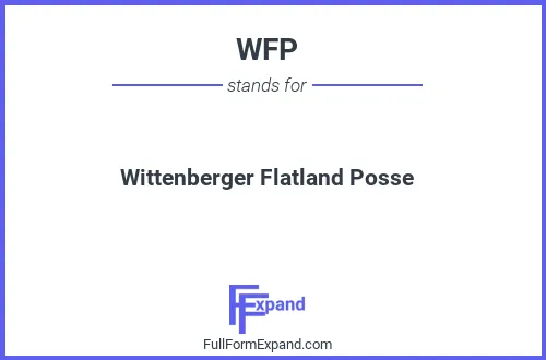 Full form of WFP
