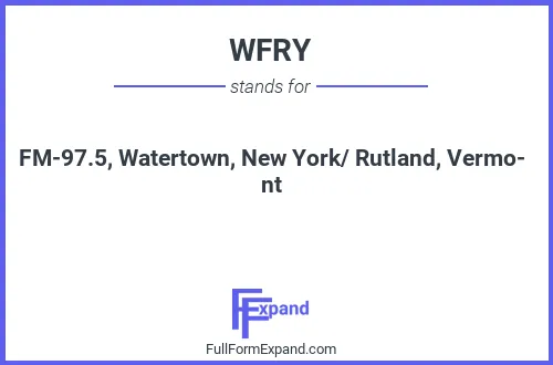 Full form of WFRY