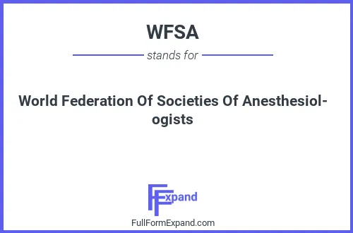 Full form of WFSA
