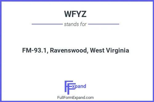 Full form of WFYZ