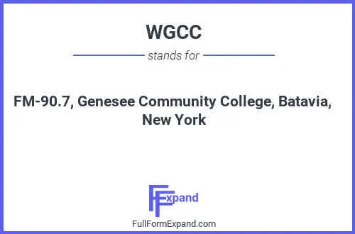 Full form of WGCC