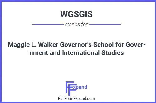 Full form of WGSGIS