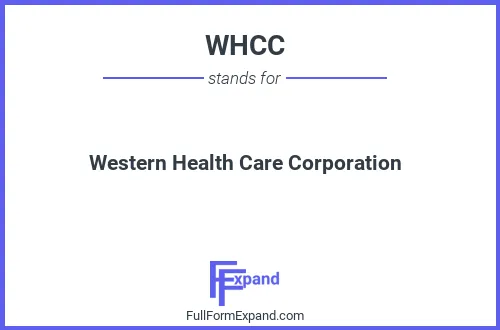 Full form of WHCC