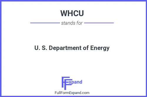 Full form of WHCU