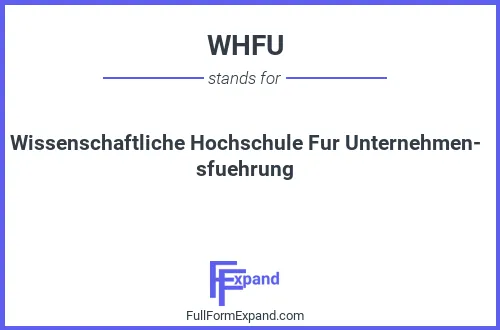 Full form of WHFU