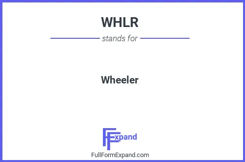 Full form of WHLR
