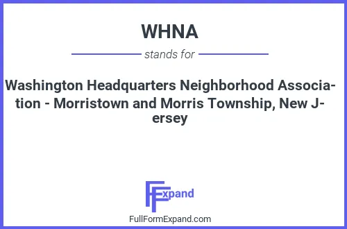 Full form of WHNA
