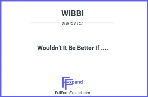 Full form of WIBBI